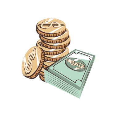 faturaları ve para dolar para