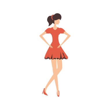 güzel kadın retro tarzı moda