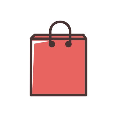 Alışveriş poşeti kağıt simgesi