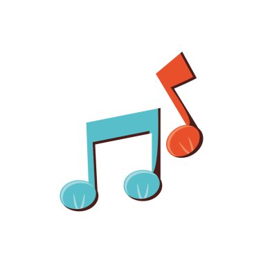 müzik notlar izole simgesi