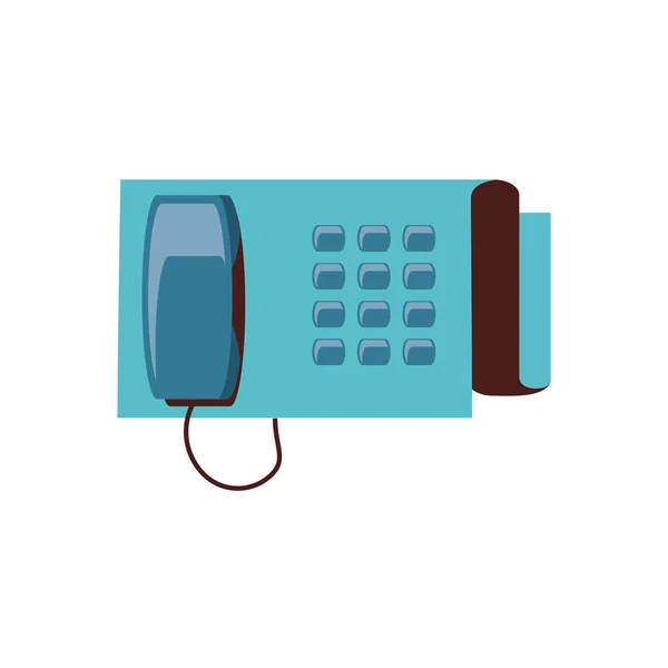 Serviço telefônico ícone isolado — Vetor de Stock