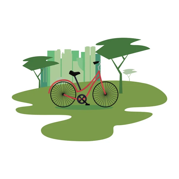 Vélo en plein air — Image vectorielle