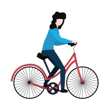 Bisiklet süren kadın