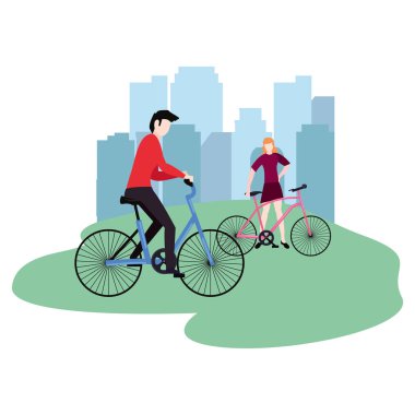 Bisiklet evi olan kadın