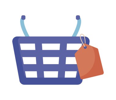 etiketiyle ticari alışveriş sepeti