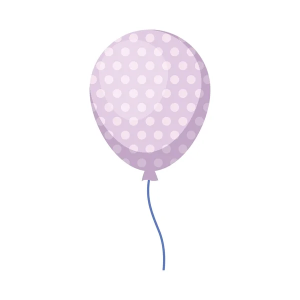 Ballonnen helium geïsoleerde pictogram — Stockvector
