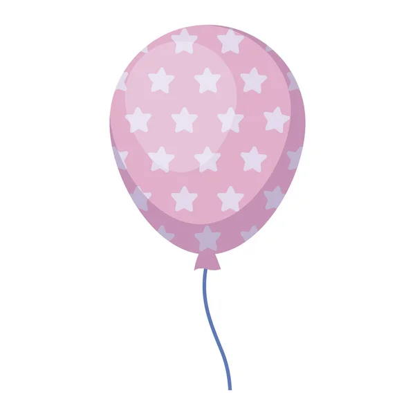 Balonky helium izolované ikona — Stockový vektor