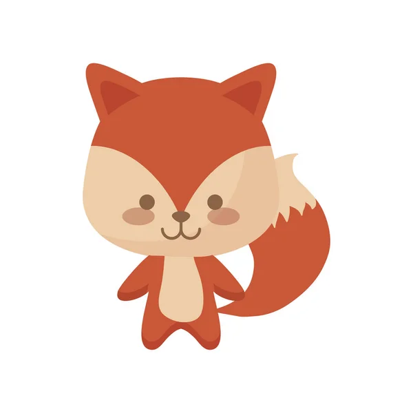 Znaków zwierzęta ładny fox — Wektor stockowy