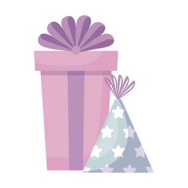 hediye kutusu ile şapka parti mevcut