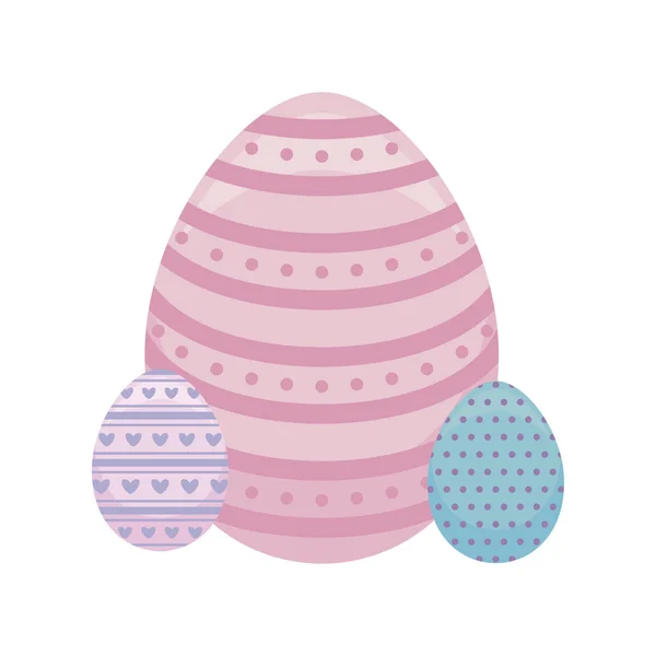 Uova decorate di Pasqua — Vettoriale Stock