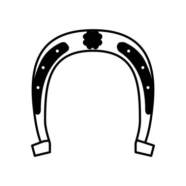 at nalı şanslı izole simgesi