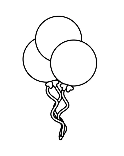 Saint patricks ballons hélium — Image vectorielle