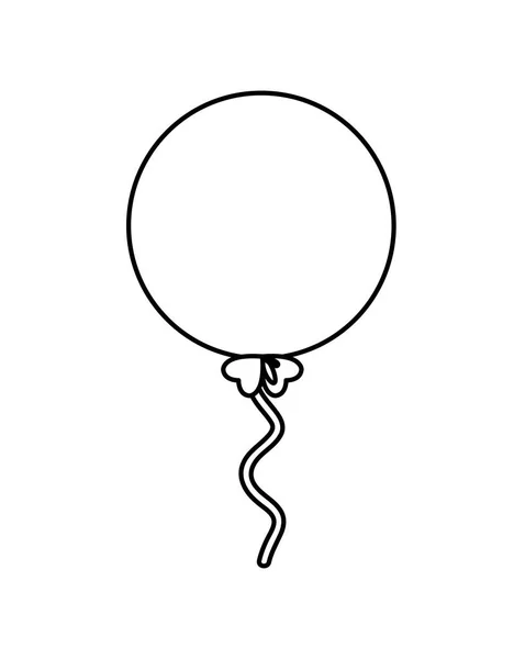 Globo helio icono flotante — Vector de stock