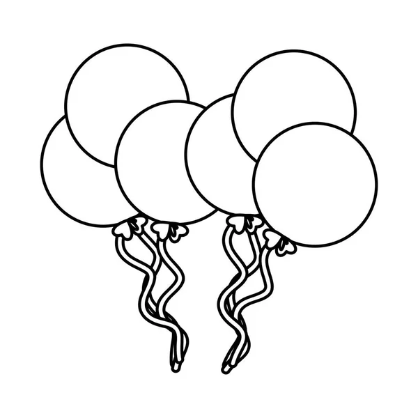 Santo patricks balões hélio —  Vetores de Stock