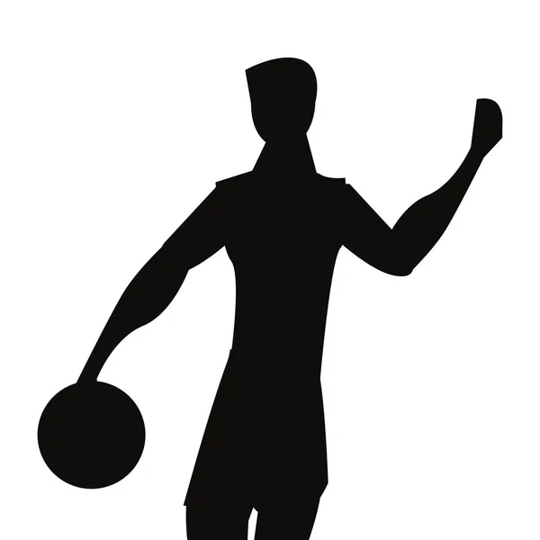 Спорт в баскетболе — стоковый вектор