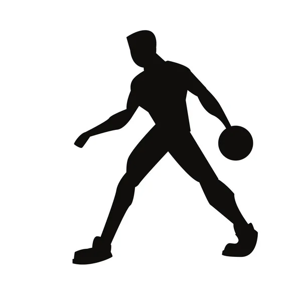 Basket-ball design sportif — Image vectorielle