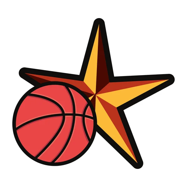 Baloncesto deporte diseño — Vector de stock