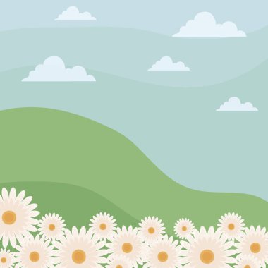 manzara doğa çiçekli