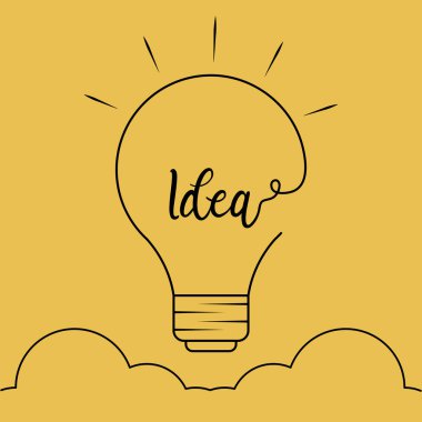 ampul fikir bulut ile
