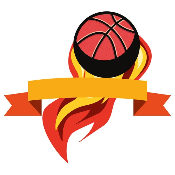 Baloncesto deporte diseño — Vector de stock