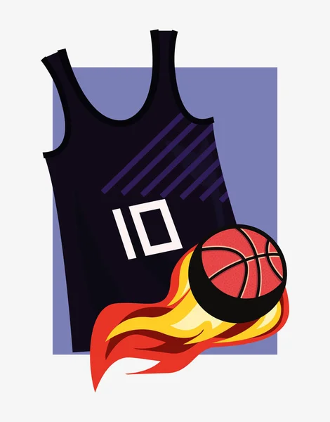 Baloncesto deporte diseño — Archivo Imágenes Vectoriales