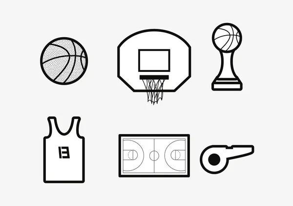 Baloncesto deporte diseño — Vector de stock