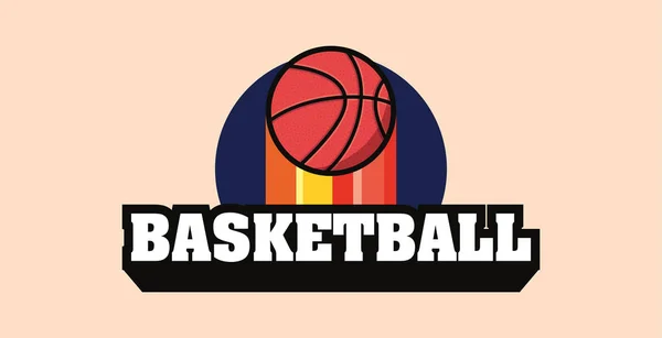 Basketbalový sportovní design — Stockový vektor