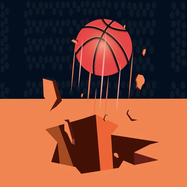 Basketbal sport ontwerp — Stockvector