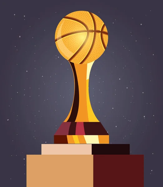 vector nba trophy