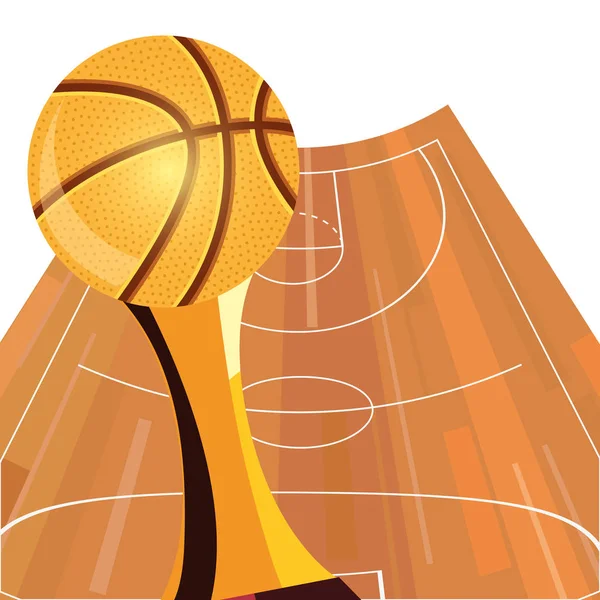 Μπάσκετ αθλητισμού σχεδιασμού — Διανυσματικό Αρχείο