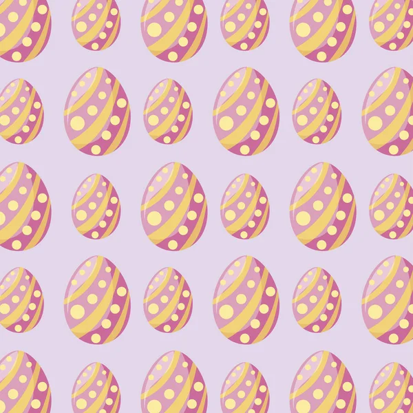 Шаблон украшения пасхальных яиц — стоковый вектор