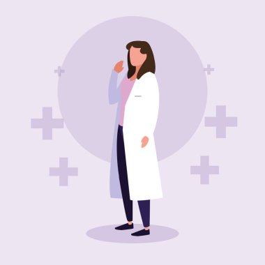 kadın doktor avatar karakter