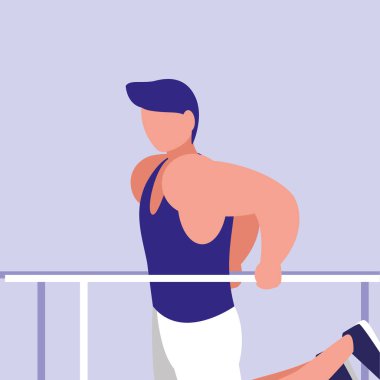 delikanlı Gymnasia barlarda pratik