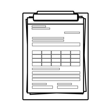 Denetim listesi panosu izole simgesi