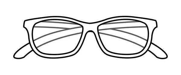 Μεμονωμένο εικονίδιο ματιού γυαλιά — Διανυσματικό Αρχείο