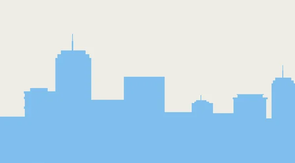 Buildings metropolis cityscape silhouette — Stock Vector