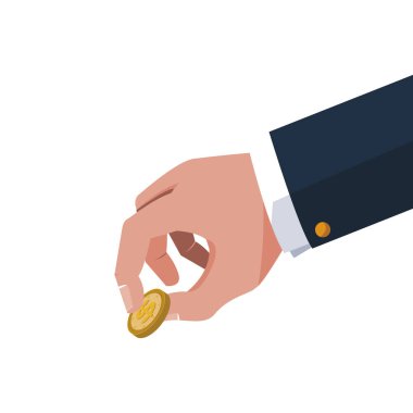 sikke para ile işadamı el