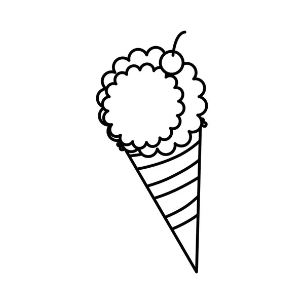 Édes fagylalt ikon — Stock Vector