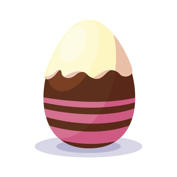 Heureux oeuf de Pâques peint — Image vectorielle