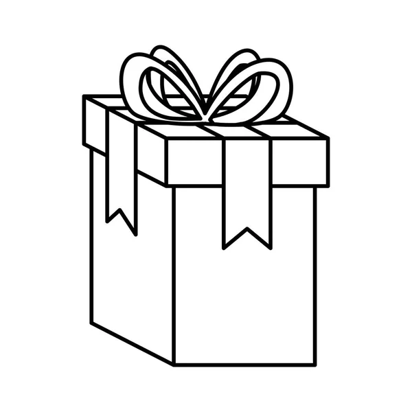 Gift box present icon — Stock Vector