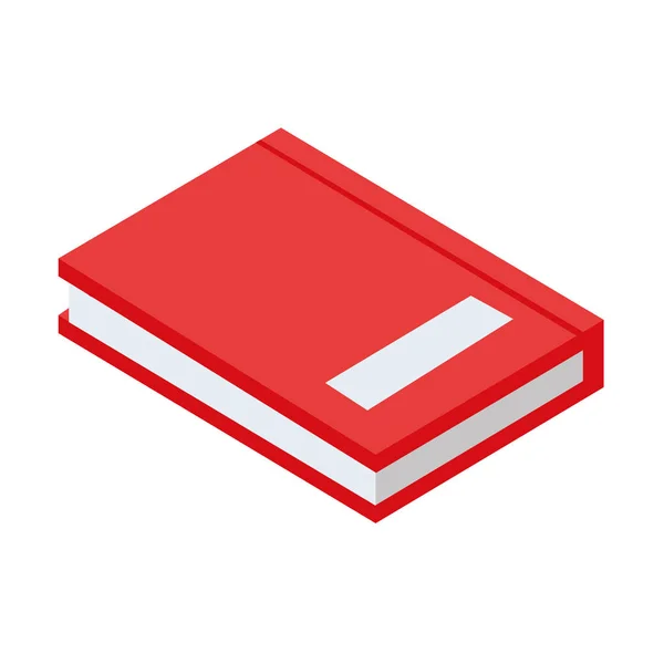 Szöveg book elszigetelt ikon — Stock Vector
