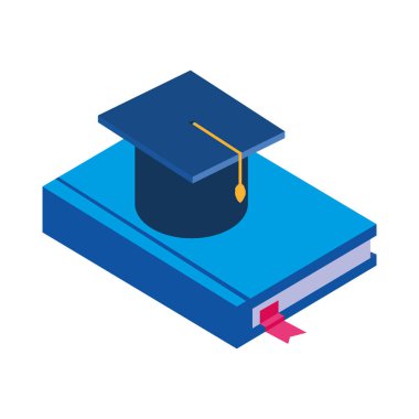 metin kitap mezuniyet şapka ile