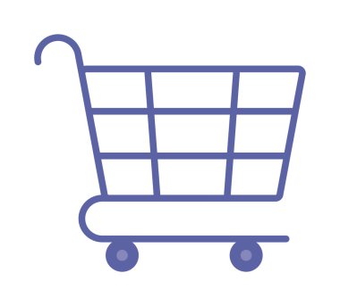 alışveriş sepeti izole simgesi