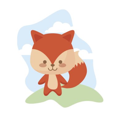 şirin fox hayvan peyzaj