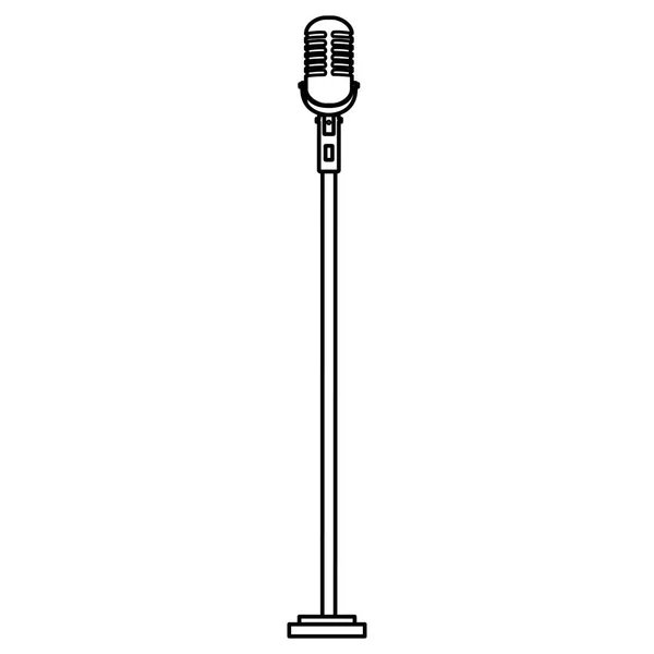Ícone isolado cantor microfone —  Vetores de Stock