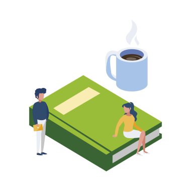 metin kitap minipeople işçiler ile