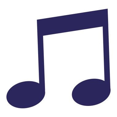 müzik Not izole simgesi