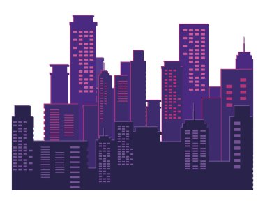 binalar metropolis cityscape sahne