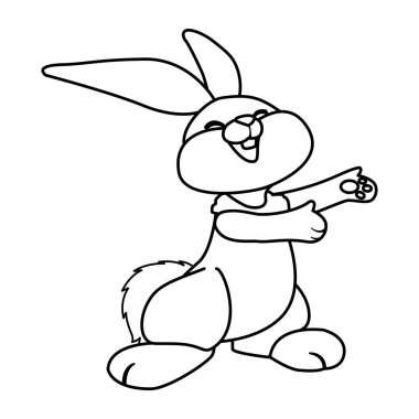 sevimli tavşan Paskalya karakter