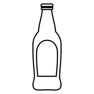 bira şişe izole simgesi